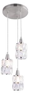 Globo 15760-3 - Кристален Полилей на верижка WOLLI 3xE14/40W/230V
