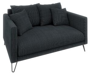 Тъмносив шенилов диван 140 cm Freya – Ropez