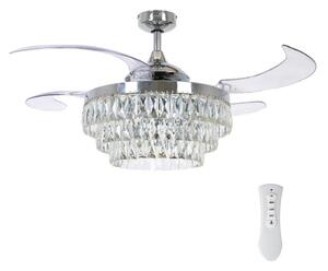 FANAWAY 212923 - LED Вентилатор за таван VEIL 6xE14/4,5W/230V хром + д.у