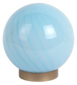 Светлосиня настолна лампа със стъклен абажур (височина 17 cm) Summer Globe – Leitmotiv
