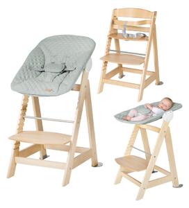 Стол за хранене в светлозелен и естествен цвят Style Born Up 2in1 – Roba