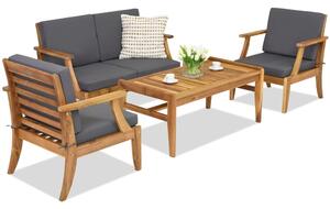 Градински мебели от акациево дърво Danang Coffee 4 Garden Point
