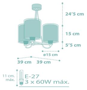 Dalber 41007H - Детски полилей DOTS 3xE27 / 60W / 230V