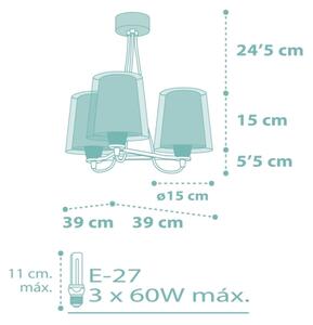 Dalber 81177H - Детски полилей DREAM FLOWERS 3xE27 / 60W / 230V