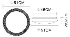 Globo 41314-40 - LED Димируем плафон RONJA LED/40W/230V + д.у