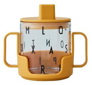 Горчичножълта бебешка чаша Grow With Your Cup Grow with Your Cup - Design Letters