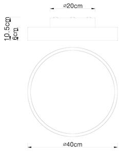 Globo 41745-24 - LED Димируем плафон RAINER LED/24W/230V + д.у