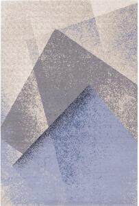 Светлосин вълнен килим 133x180 cm Folds - Agnella