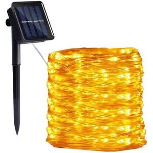 LED - Solar верига 300xLED/0,12W/1,2V 1xAA 27 m IP44 3000K