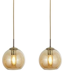 Searchlight 1623-3AM - Полилей на въже PENDANT 3xE27/40W/230V златна