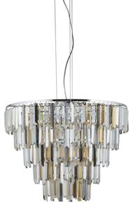 Searchlight 1229-9CC - Кристален висящ полилей CLARISSA 9xE14/40W/230V