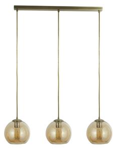 Searchlight 1623-3AM - Полилей на въже PENDANT 3xE27/40W/230V златна