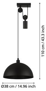 Eglo 43435 - Полилей на кабел WINKWORTH 1 1xE27 / 40W / 230V