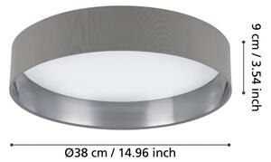 Eglo 99543 - LED таванно осветително тяло MASERLO LED/24W/230V