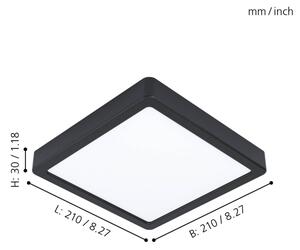 Eglo 99244 - LED таванно осветително тяло FUEVA 5 LED/16,5W/230V