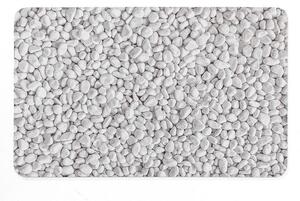 Бяло-сив гумен килим за баня 50x80 cm Leandra – douceur d'intérieur