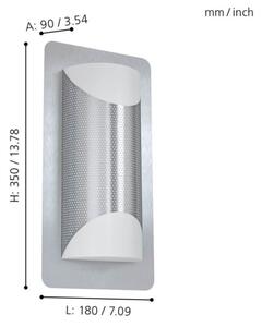 Eglo 98716 - Външно стенно осветително тяло CISTIERNA 1 2xE27/10W/230V IP44