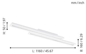 Eglo 99412 - LED RGB Димируема лампа SALITERAS-C 2xLED/10W/230V