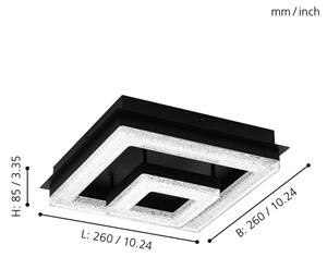 Eglo 99327 - LED Лампа за таван FRADELO LED/12W/230V
