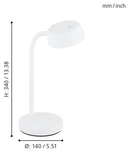 Eglo 99334 - LED Настолна лампа CABALES LED/4,5W/230V
