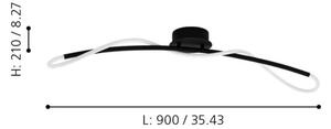 Eglo 99381 - LED Лампа за таван EGIDONELLA LED/20W/230V