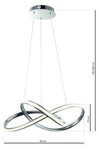 LED Пендел CAPPIO LED/36W/230V хром
