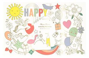 Хартиени подложки за хранене в комплект 8 бр. 28x42.5 cm Happy Icons – Meri Meri