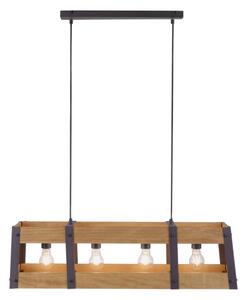 Leuchten Direkt 15721-79 - Полилей на въже CRATE 4xE27/60W/230V