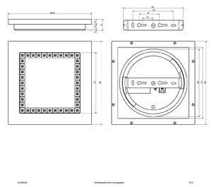 EVN ALQ LED панел бял 12W 25x25cm 4,000K