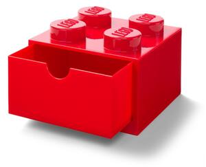 Червена кутия за бюро с чекмедже , 15 x 16 cm - LEGO®