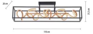 Paul Neuhaus 6473-18 - LED полилей с възможност за регулиране на светлината SELINA 4xLED / 10,2W / 230V