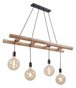 Leuchten Direkt 15025-18 - Пендел EDGAR 4xE27/60W/230V