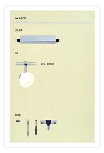 Paulmann 95194 - 4xLED / 4W Прожектор ICE 230V