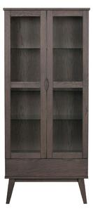 Кафява витрина от декор от дъб 82x185 cm Filippa – Rowico