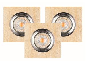 Spot-Light 2515339-Комплект 3x LED вградени лампи VITAR 1xGU10/5W/230V пясъчник
