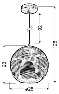 Полилей на въже SFINKS 1xE27/60W/230V
