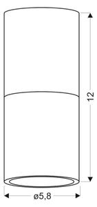 Лампа TUBA 1xGU10/50W/230V черна