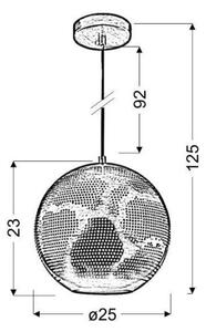 Полилей на въже SFINKS 1xE27/60W/230V