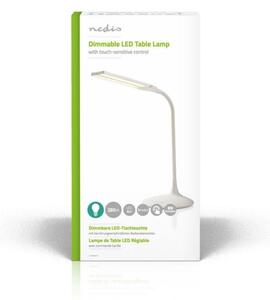 Nedis LTLG3M1WT4 - LED регулируема настолна лампа LED/6W/5V 2200 mAh бяла