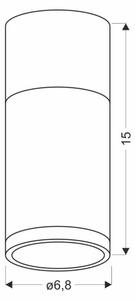 Таванна лампа TUBA GU10/15W/230V