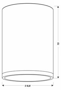 LED Лампа за таван TUBA LED/9W/230V