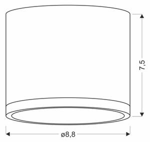 LED Лампа за таван TUBA LED/9W/230V
