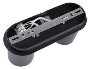Лампа CREEP 2xGU10/25W/230V черна