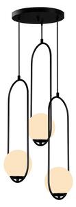 Черно висящо осветително тяло, височина 146 cm Arch - Squid Lighting