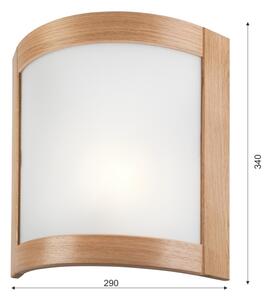 Аплик ELODIE 1xE27/60W/230V дъб