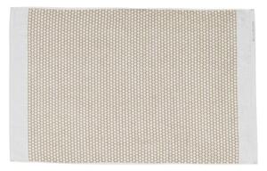 Текстилна постелка за баня в бяло и бежово 50x80 cm Grid - Mette Ditmer Denmark