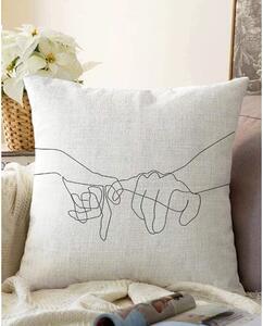 Калъфка за възглавница от памучна смес Pinky, 55 x 55 cm - Minimalist Cushion Covers