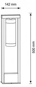 Външна лампа SPECTRA 1xE27/10W/230V IP44 50 cm