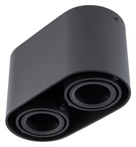 Прожектор, луна SIROK 2xGU10/30W/230V черна