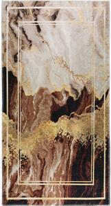 Кафяв/кремав килим, подходящ за миене 50x80 cm - Vitaus
